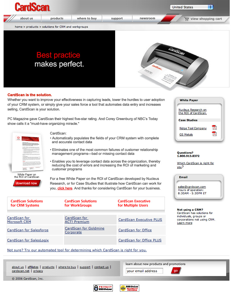 B2B Direct Mail Campaign Landing Page