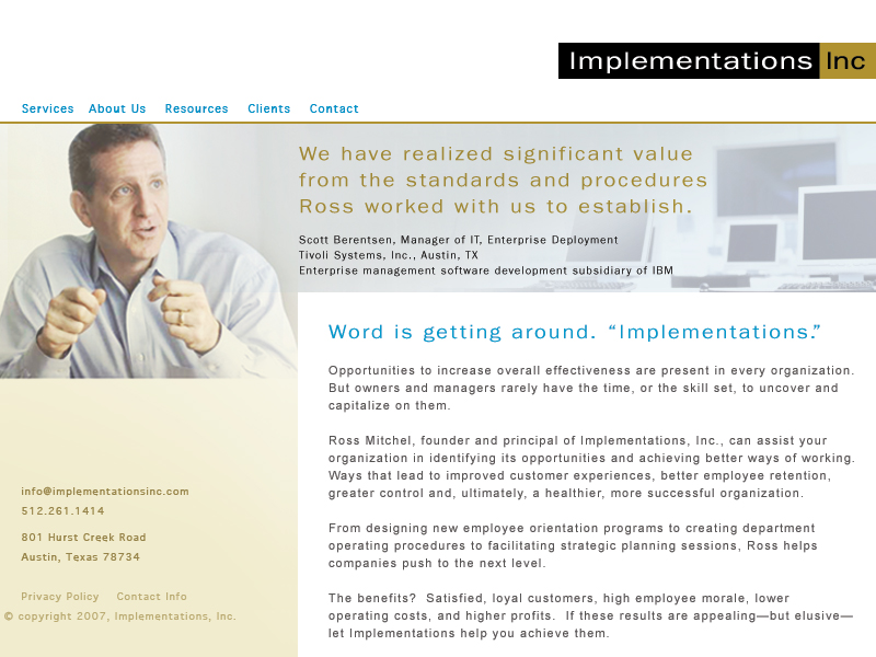 Implementations Website