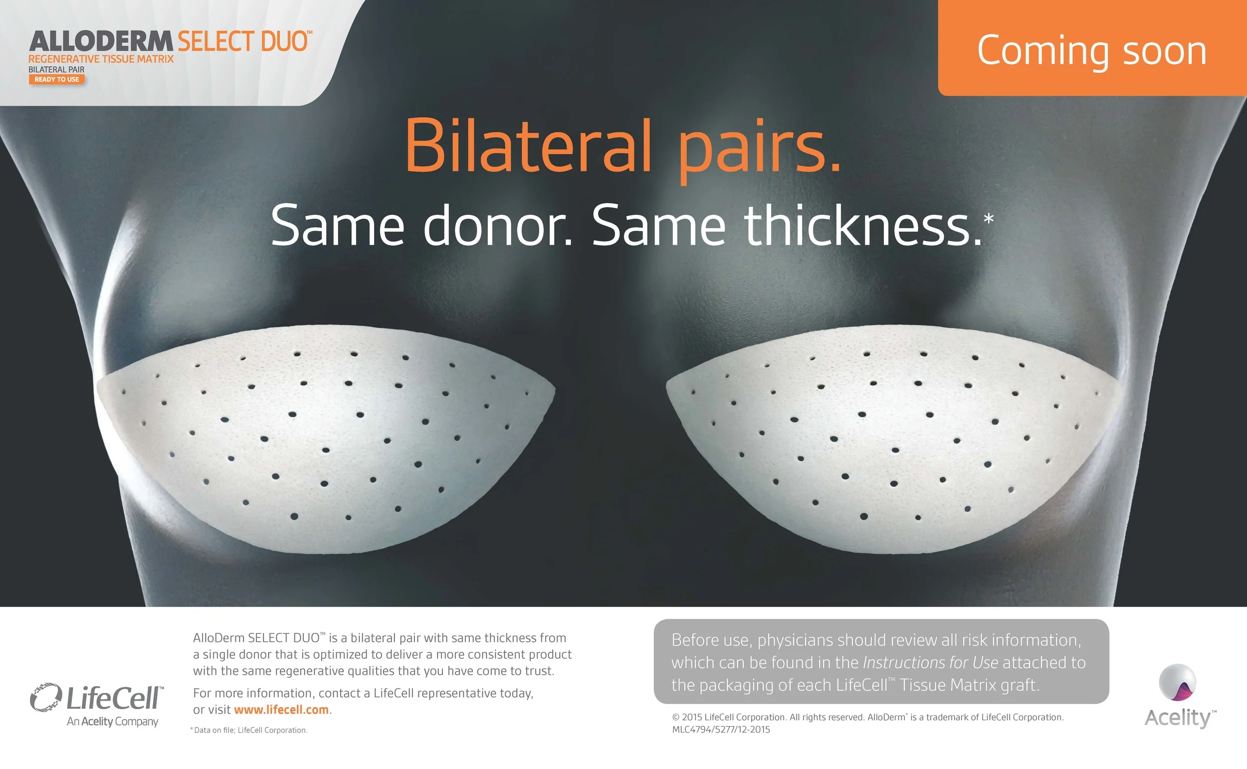 LifeCell AlloDerm Teaser Ad