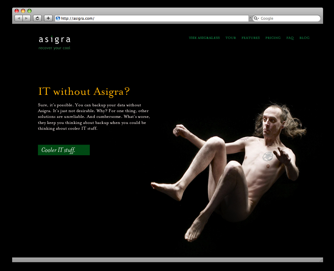 Asigra Website Concept