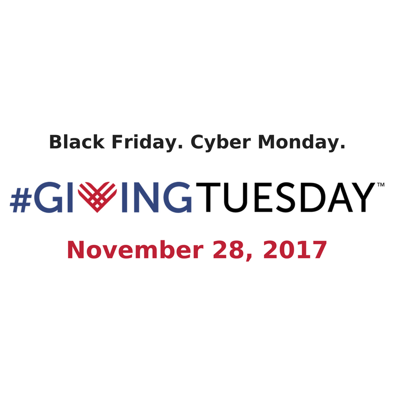SAVE THE DATE: #GivingTuesday, Tuesday, November 28th