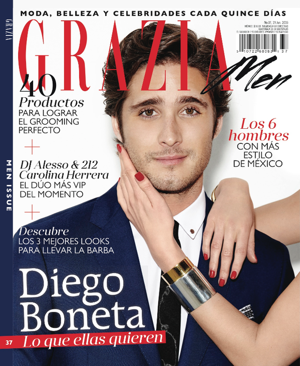 Grazia Magazine - Diego Boneta