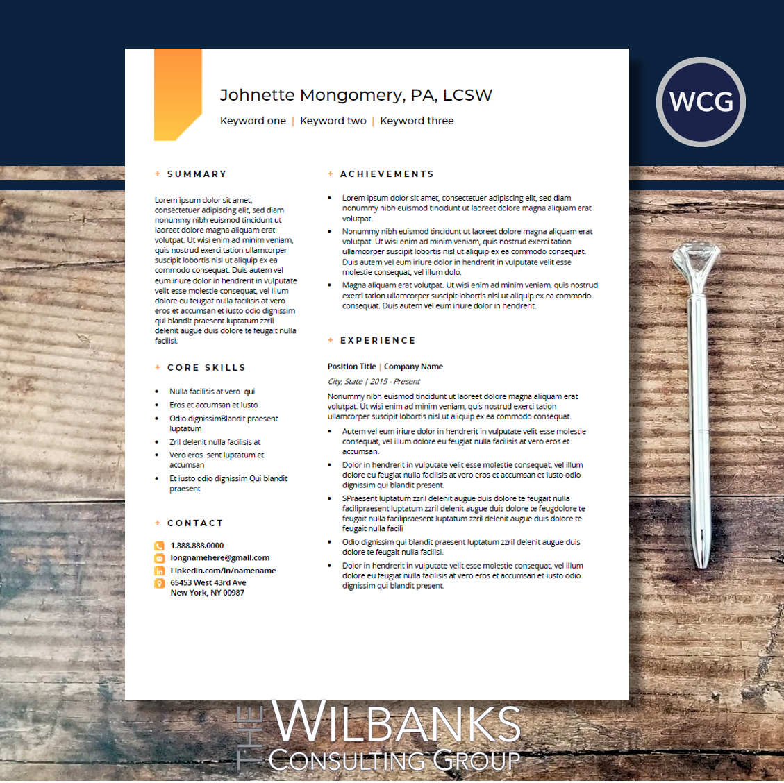 resume samples templates the wilbanks consulting group modern or traditional resume