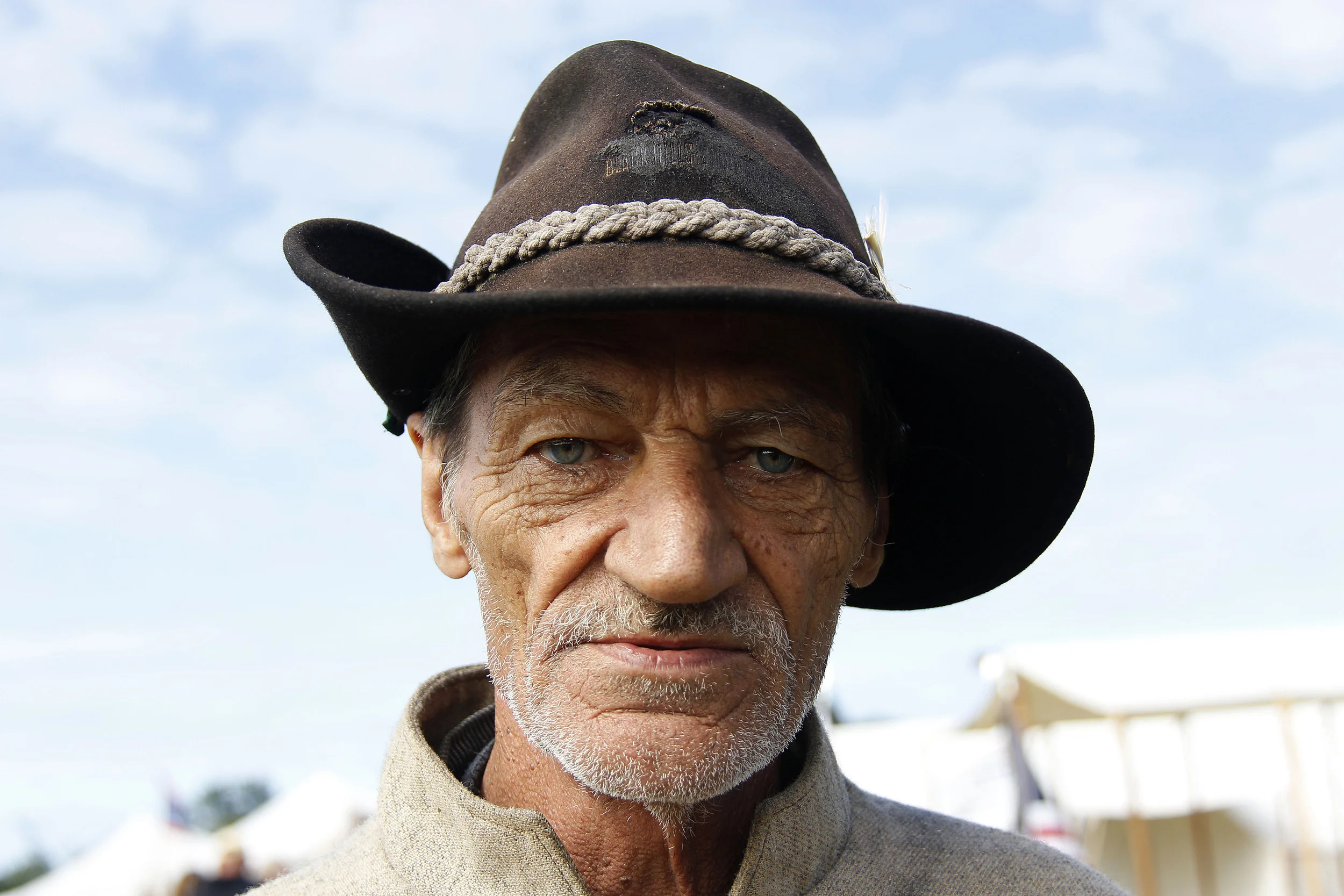  Jesse Koster fought for the Confederates at the Civil War reenactment the weekend of September 12, 2014 in Centralia, Mo. Koster, from Kearney, Mo., has been participating in reenactments for over nine years. 