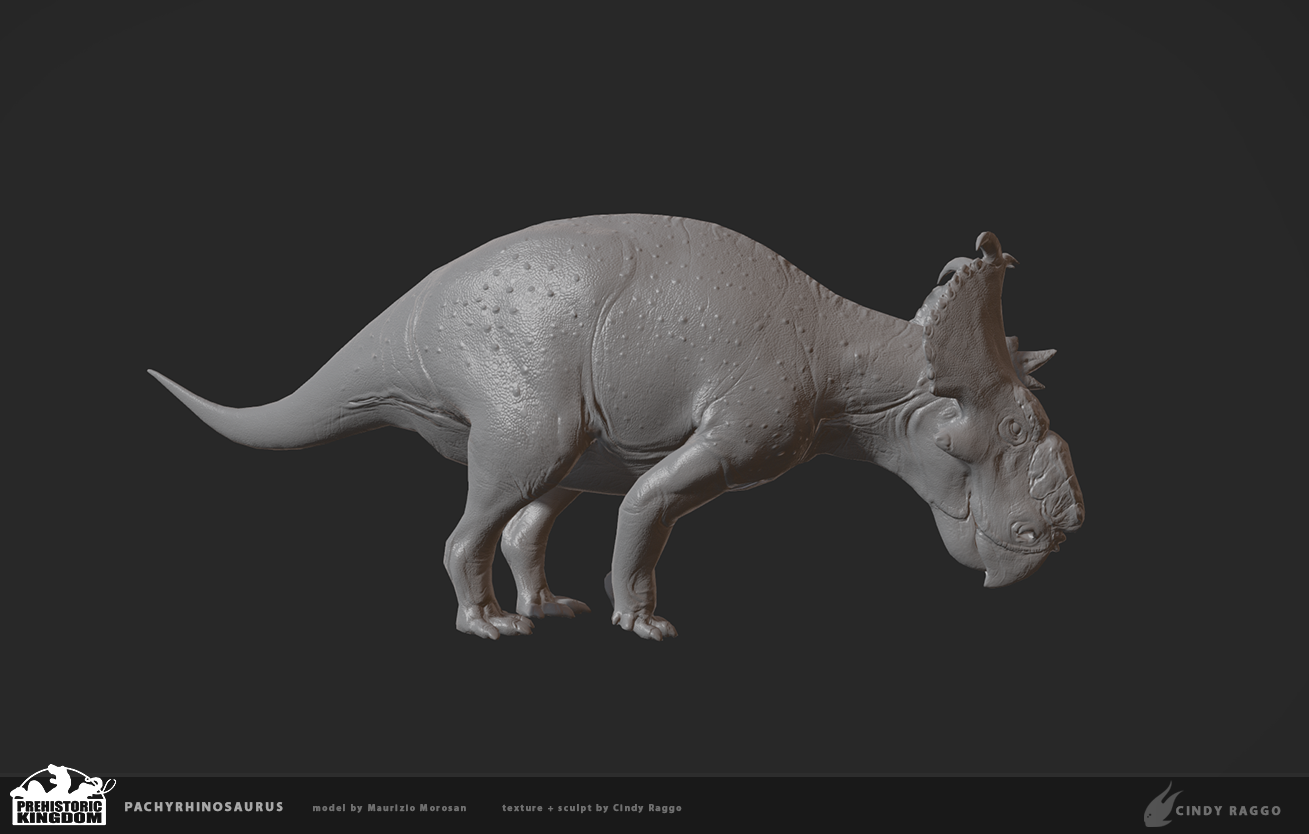 Pachyrhinosaurus Sculpt for Prehistoric Kingdom