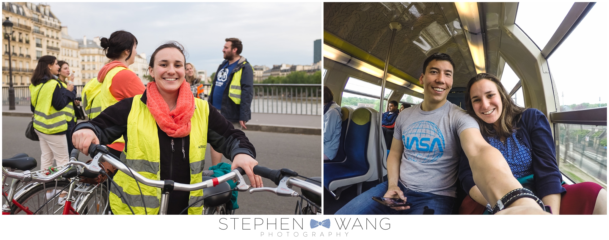 A bike tour of Paris was one of the highlights of the trip. Our British tour guide, Fraser, was quite a funny dude; he was adamant that we Americans not call him Frasier (as in Frasier Crane). And later, the train ride to Versailles seemed like a good time for a GoPro selfie :)