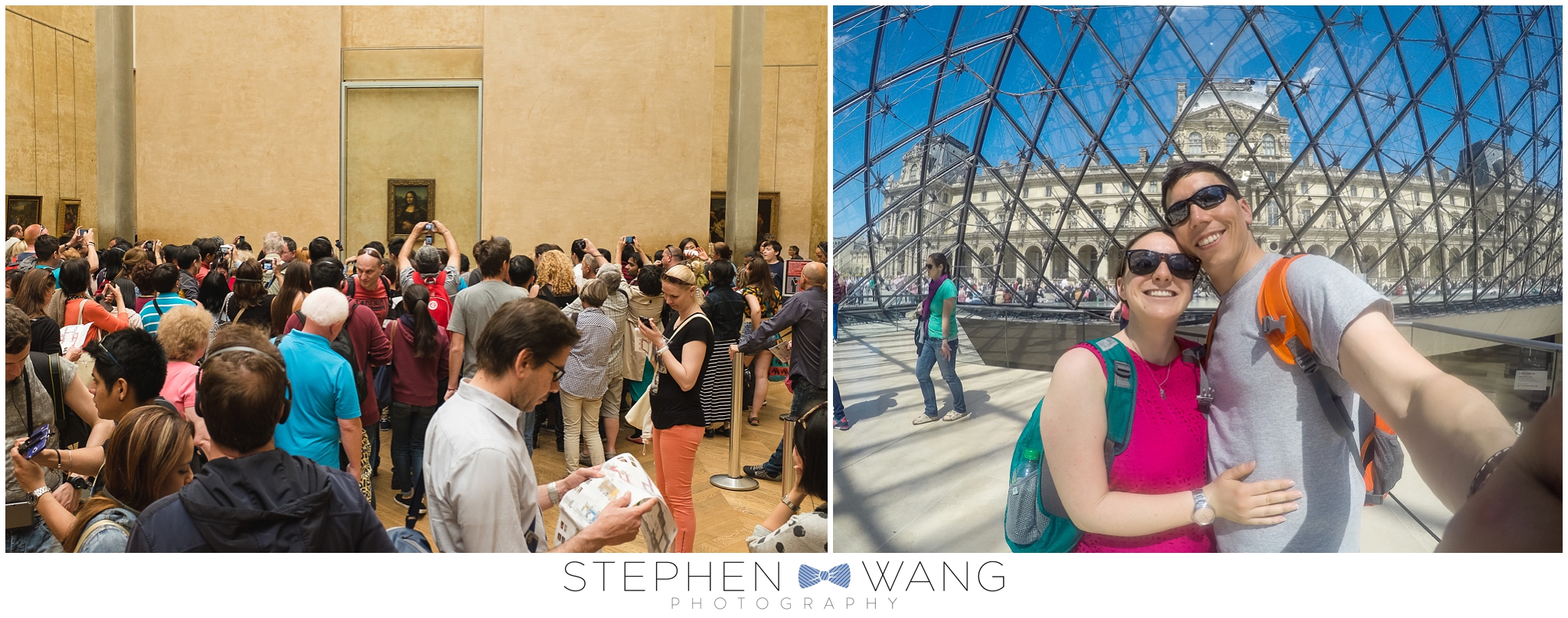 That's my lady Mona right there, along with about a million other people...and another GoPro selfie for good measure.