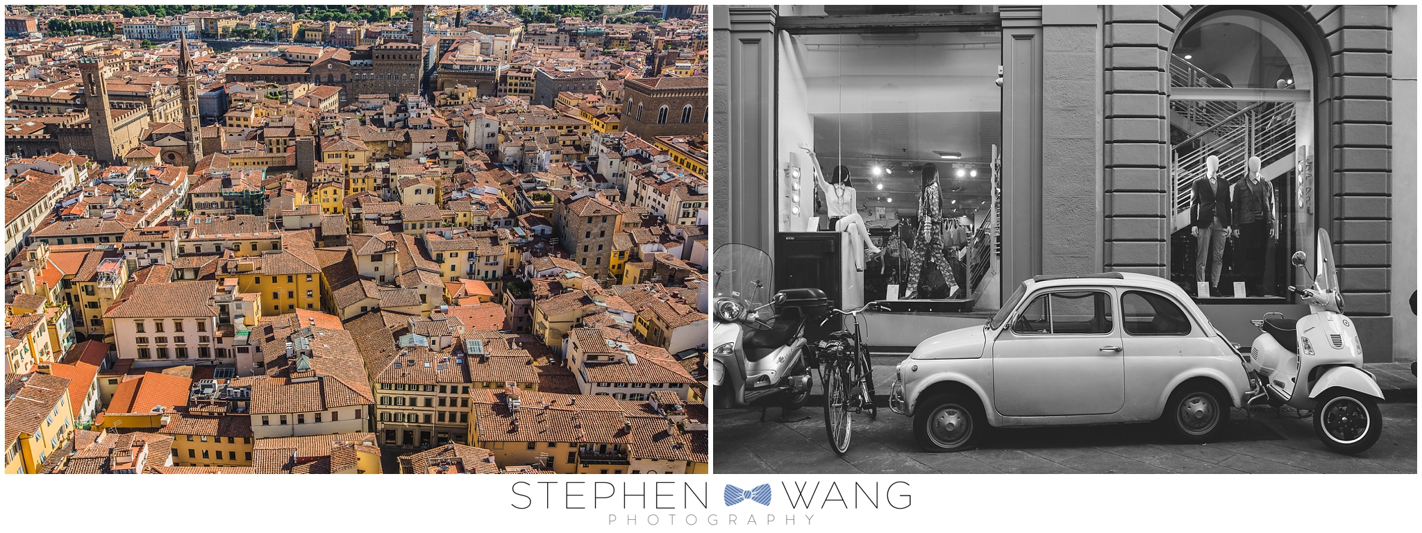 Terra cotta roofs and teeny tiny automobiles everywhere in this city - so cute! 