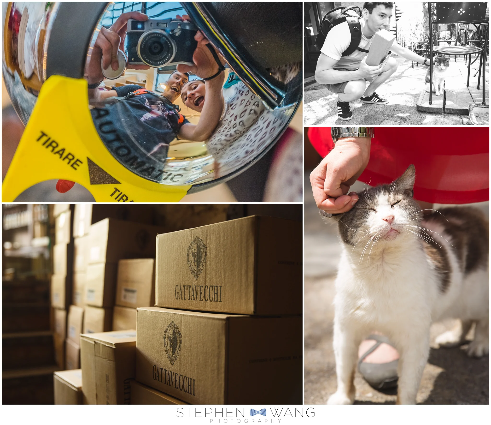 A trip to Montepulciano was one of the highlights of our Italy trip. We visited a winery, Gattavecchi, hilariously struggled to communicate with the staff, drank some delicious wine, petted some local kitties. and took a selfie in a fire extinguisher.