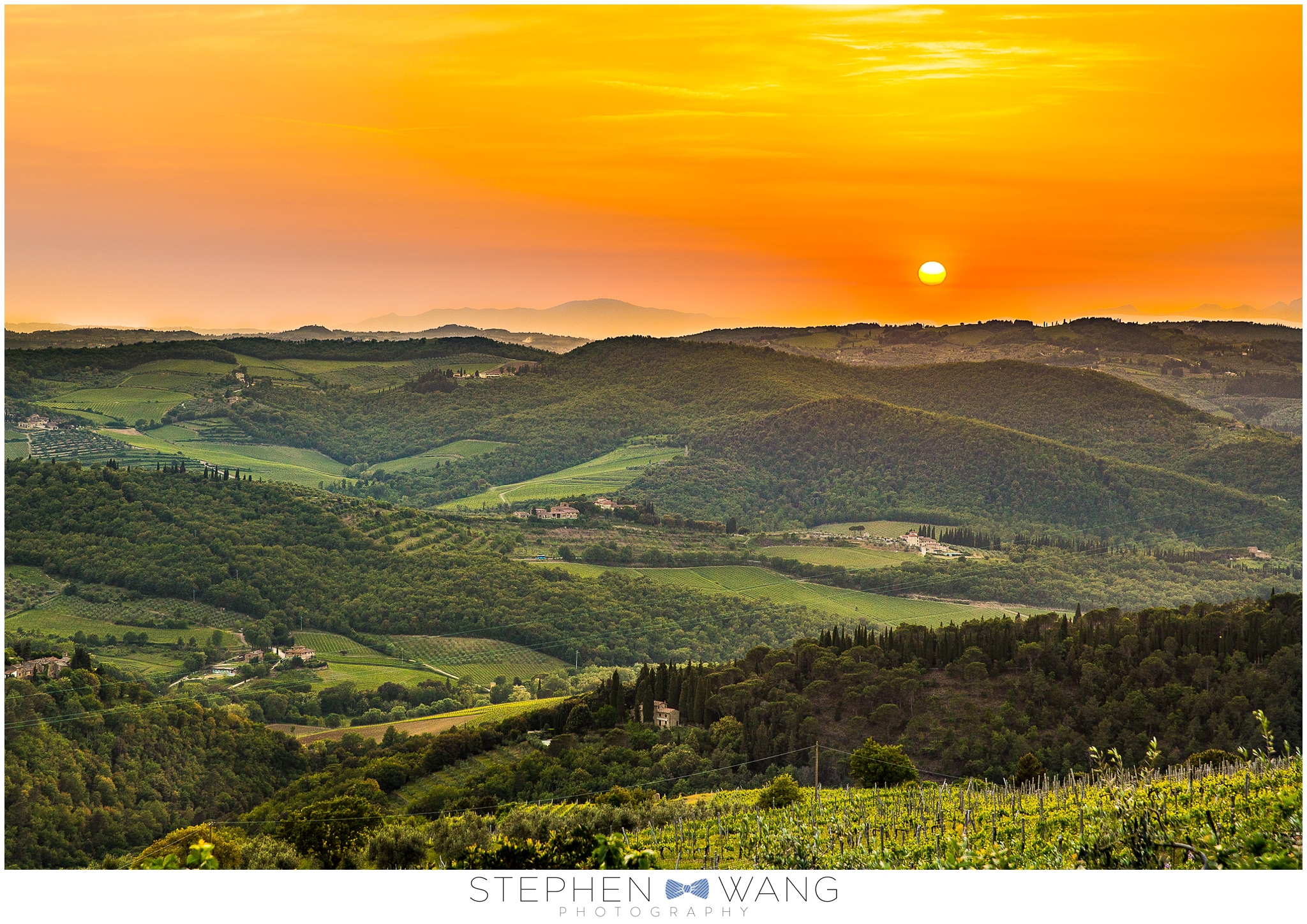 Sunsets in Tuscany are BOSS. The restaurant we had dinner at, Ristoro di Lamole, was perched at the top of a hill, and had quite possibly the best view of any restaurant I've been to.