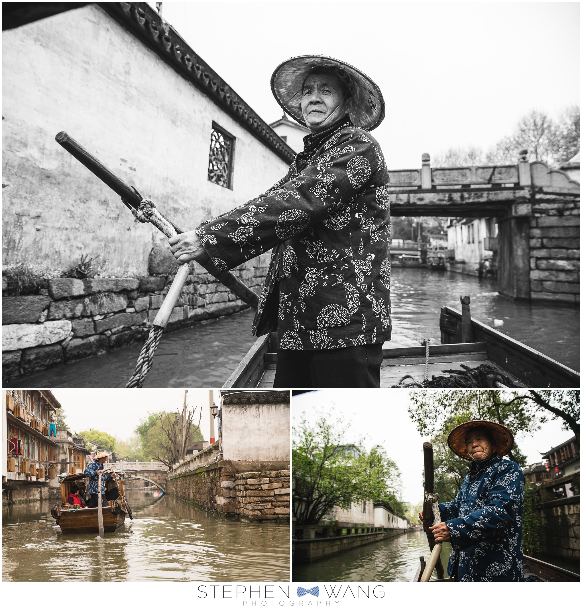 We took a day trip to Suzhou, which is where my grandmother is from. This fella gave us a boat ride through some of the canals that run through the city, old-school China style.