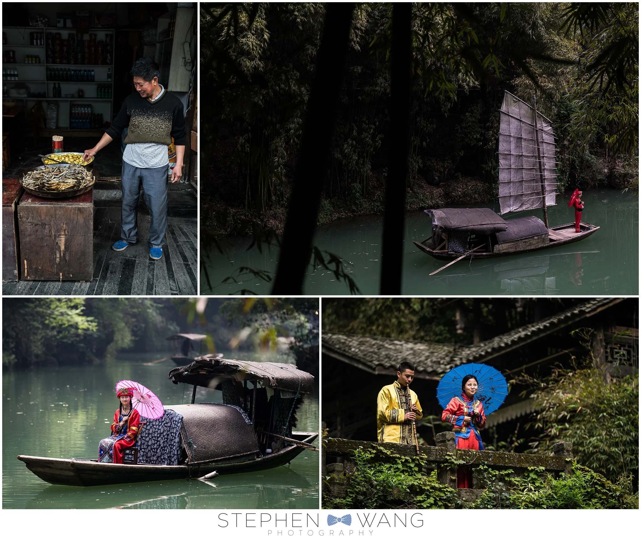 The Three Gorges Tribe walking tour had stilt houses, Chinese actors dressed in traditional clothes, and...