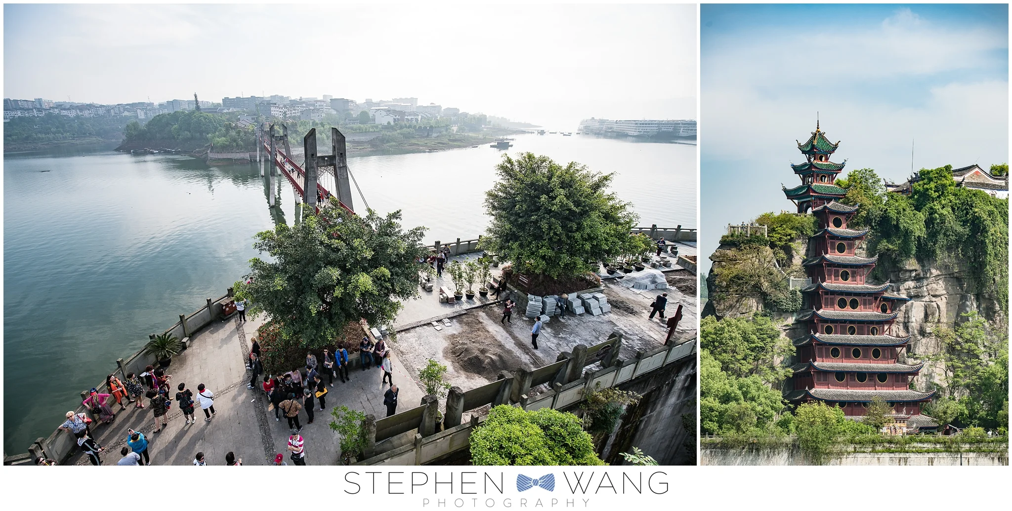 Visiting Shibaozhai, built during the Ming Dynasty. A 12-story pagoda built into the side of a cliff without any nails. This nerd is impressed!
