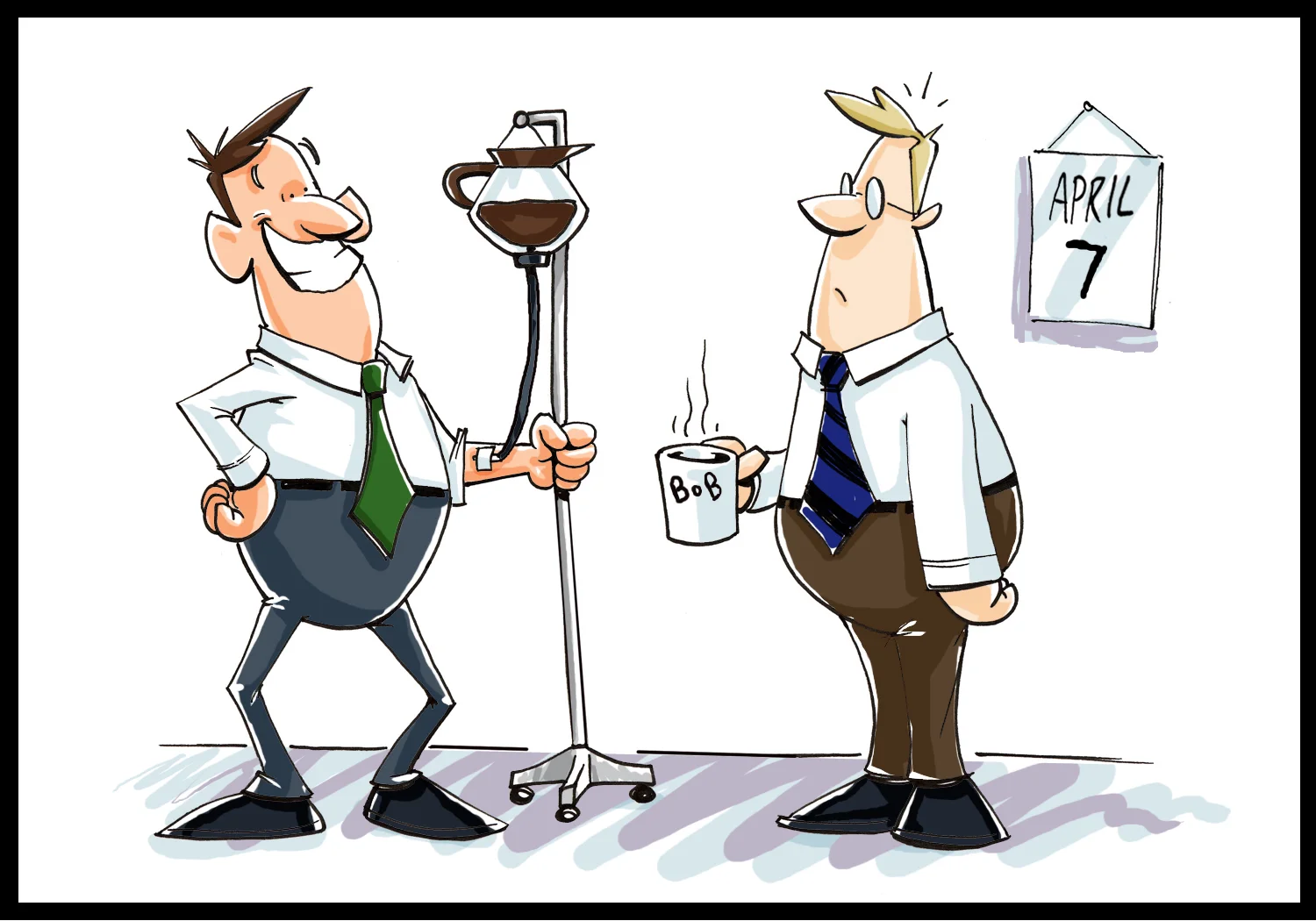 "Bob and Stanley" weekly comic for Paycor