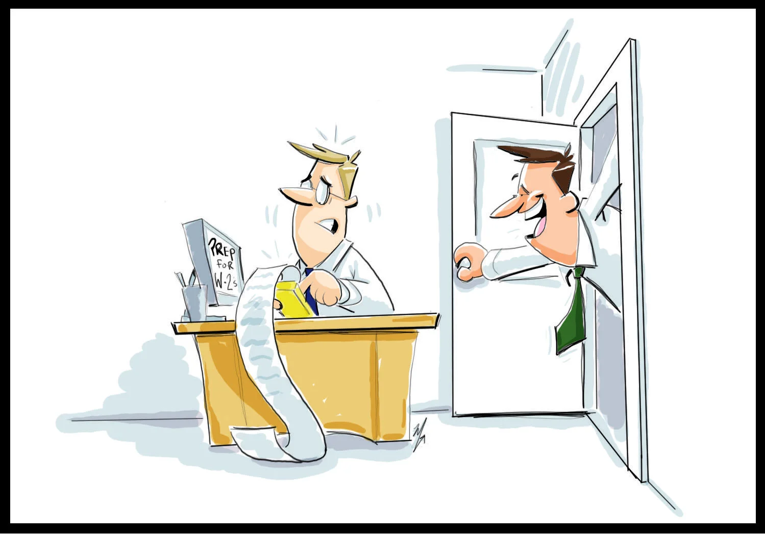 "Bob and Stanley" weekly comic for Paycor