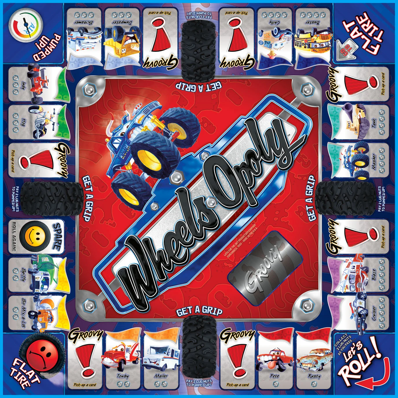 Wheels Opoly Board Game