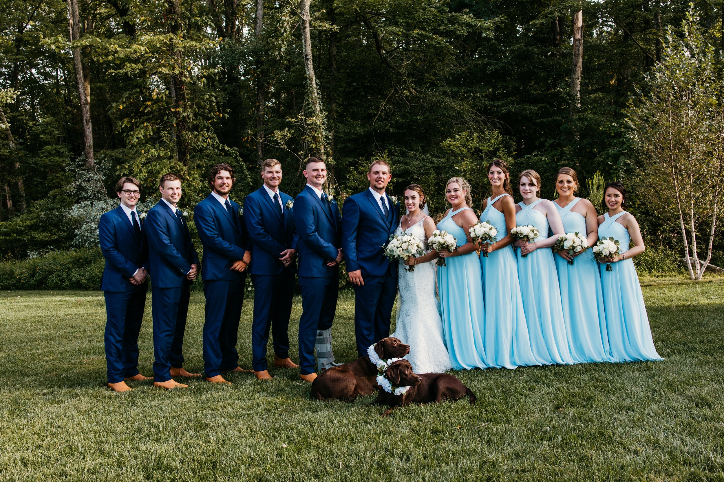 Full bridal party.