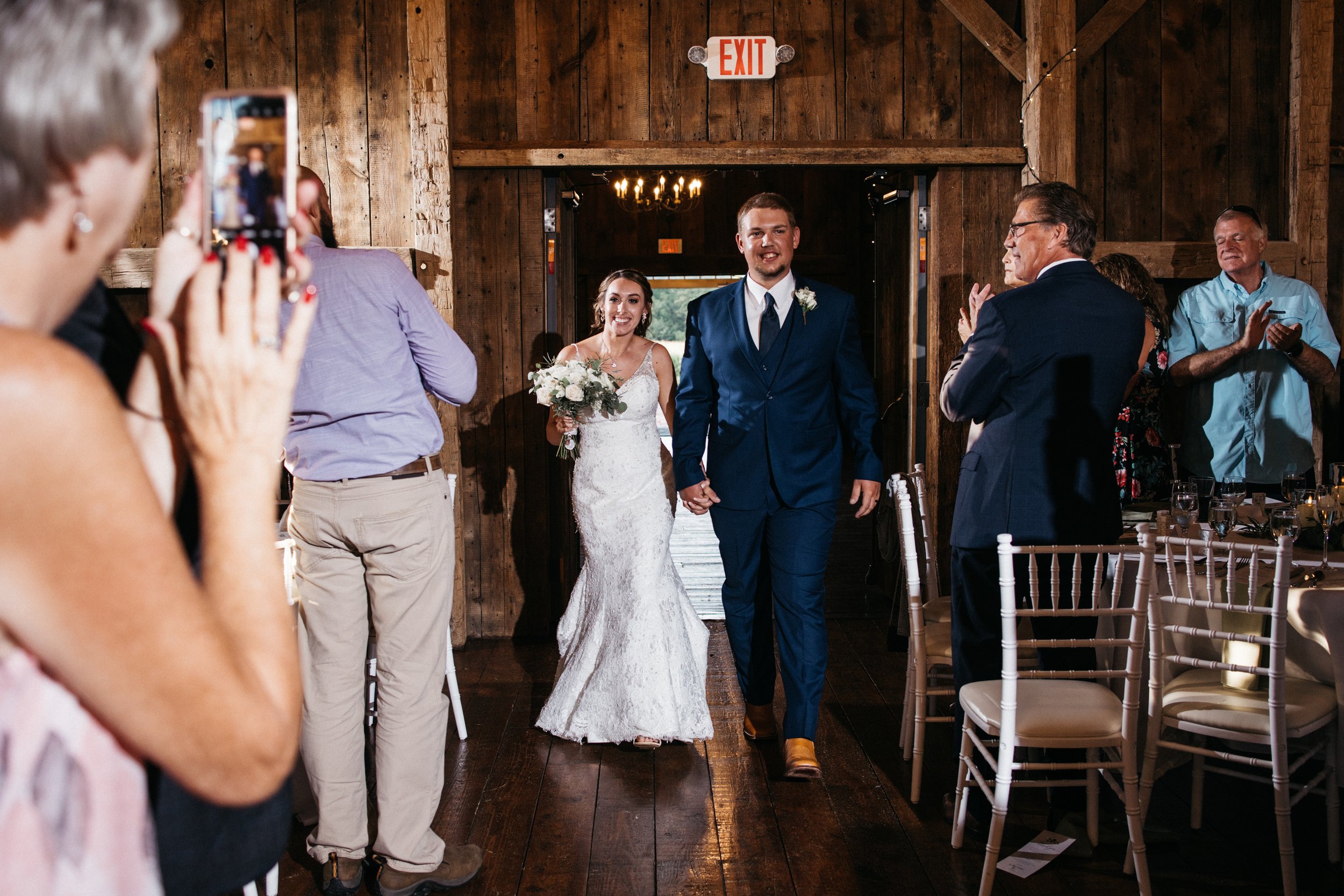 Bride and groom entrance.