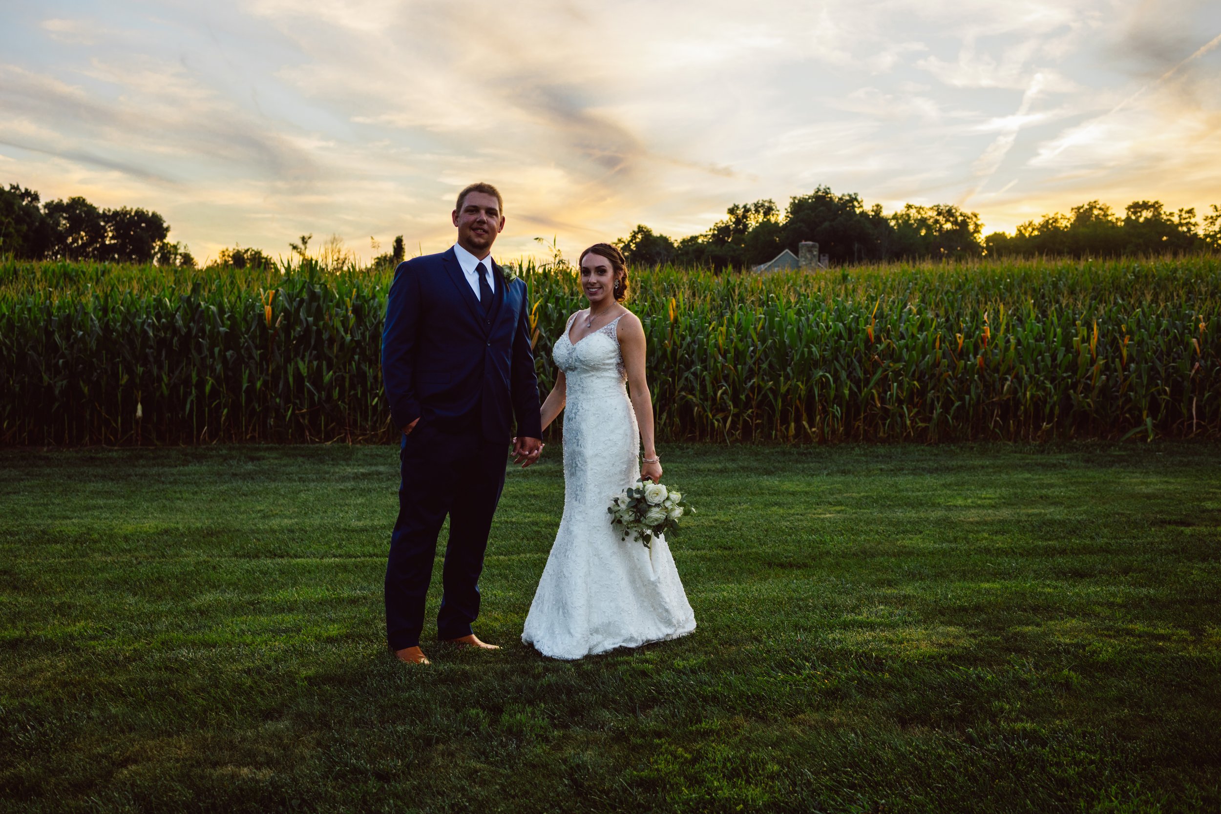 Sunset on your wedding day.