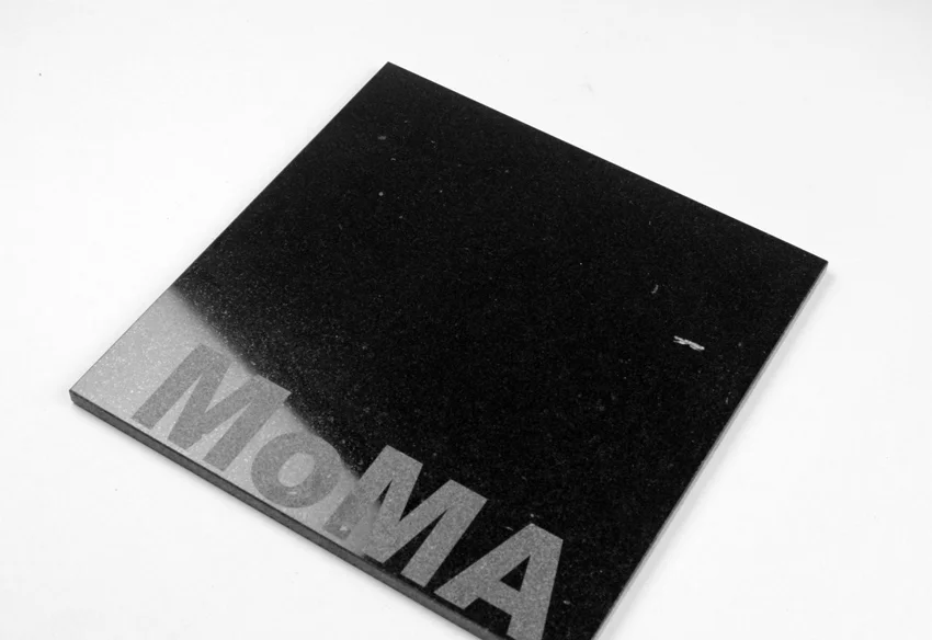 Laser engraving of granite and marble