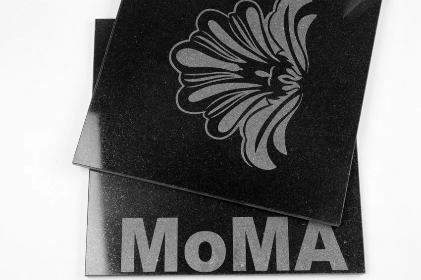 Laser engraving of granite and marble