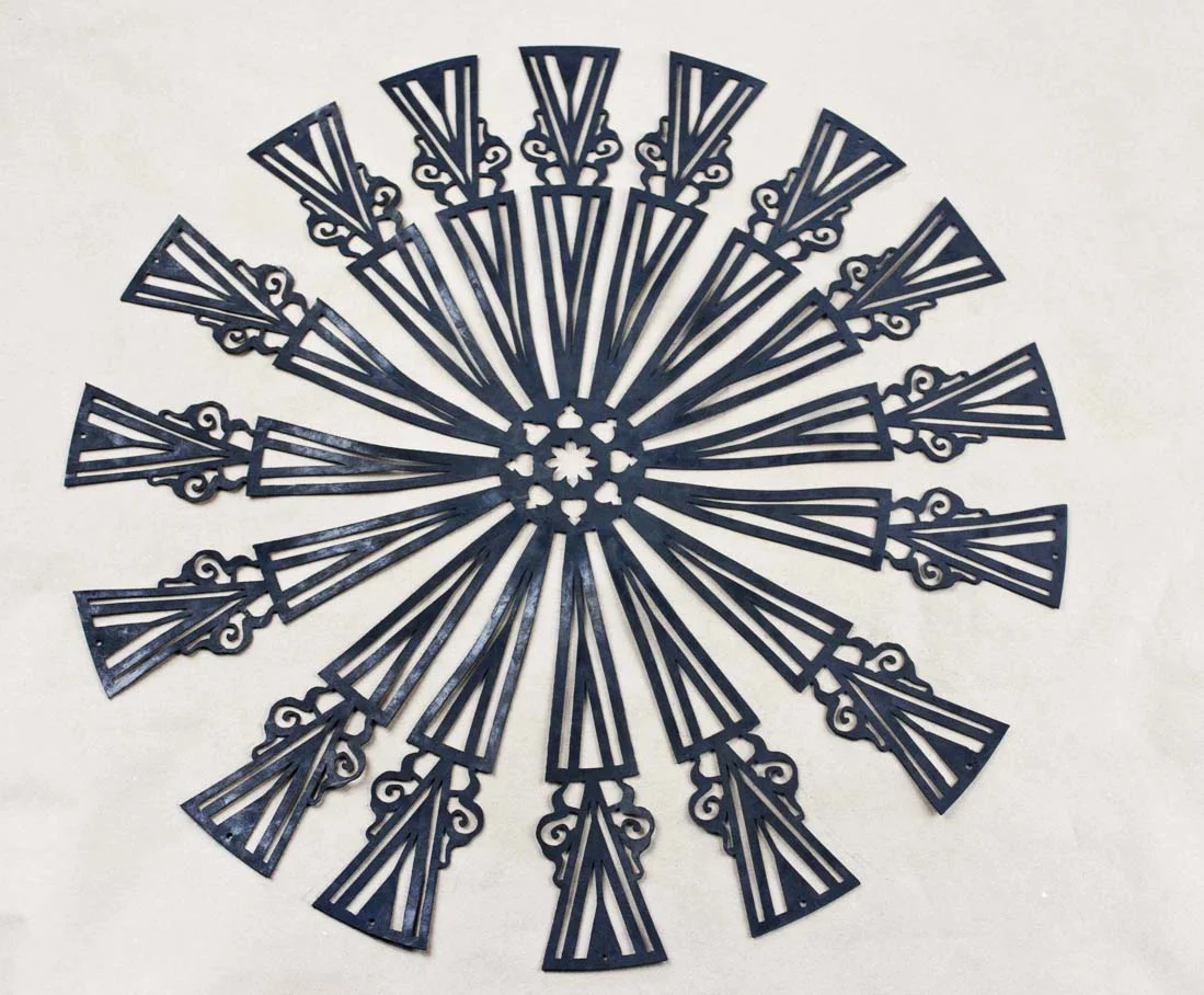 Laser cut rubber
