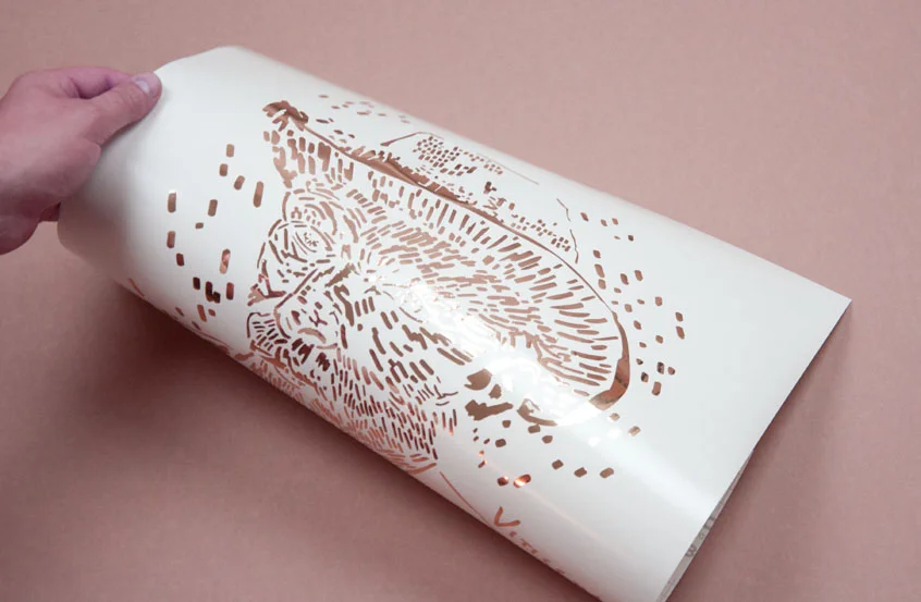 Laser cut vinyl