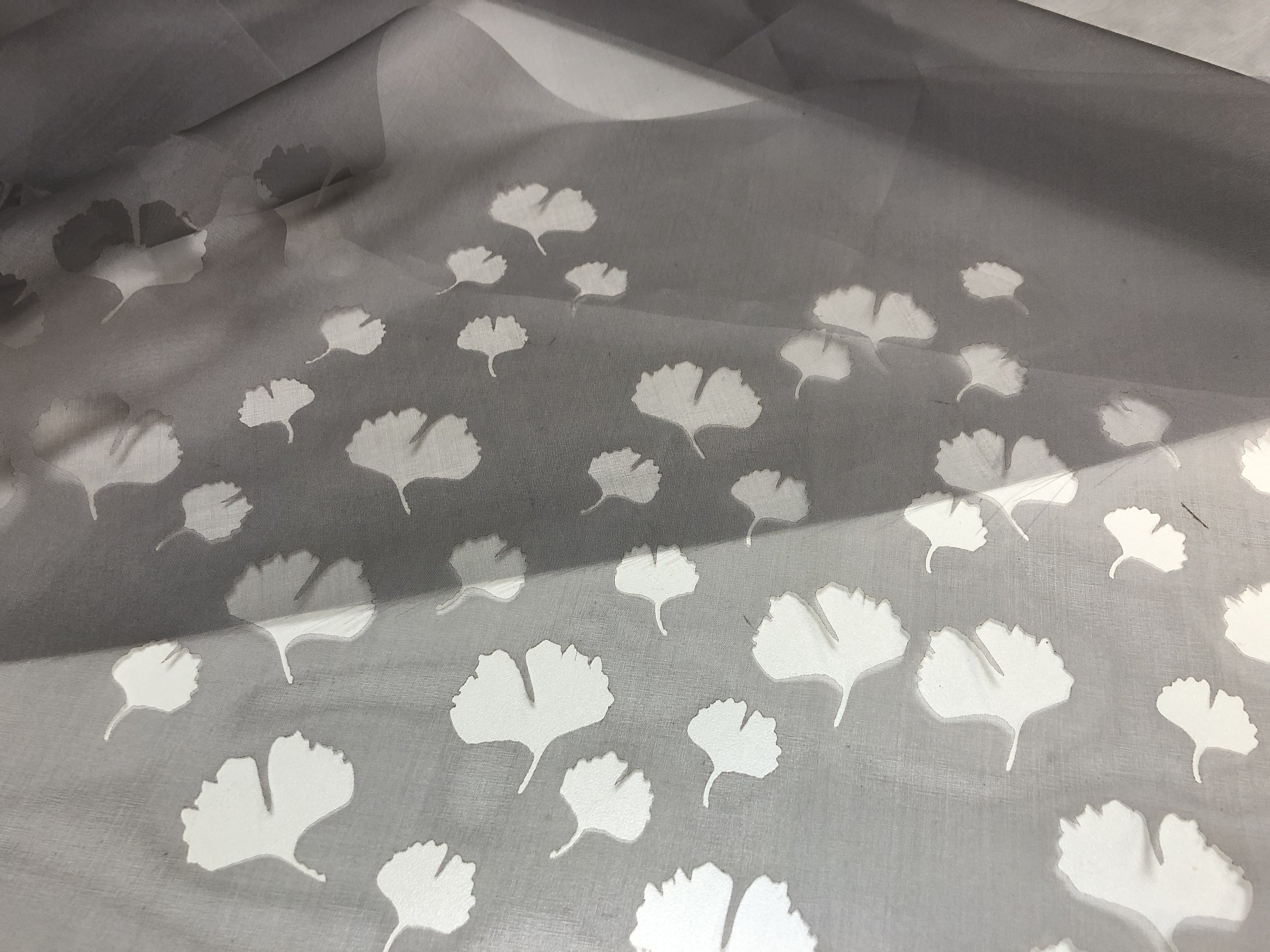 Laser cutting silk