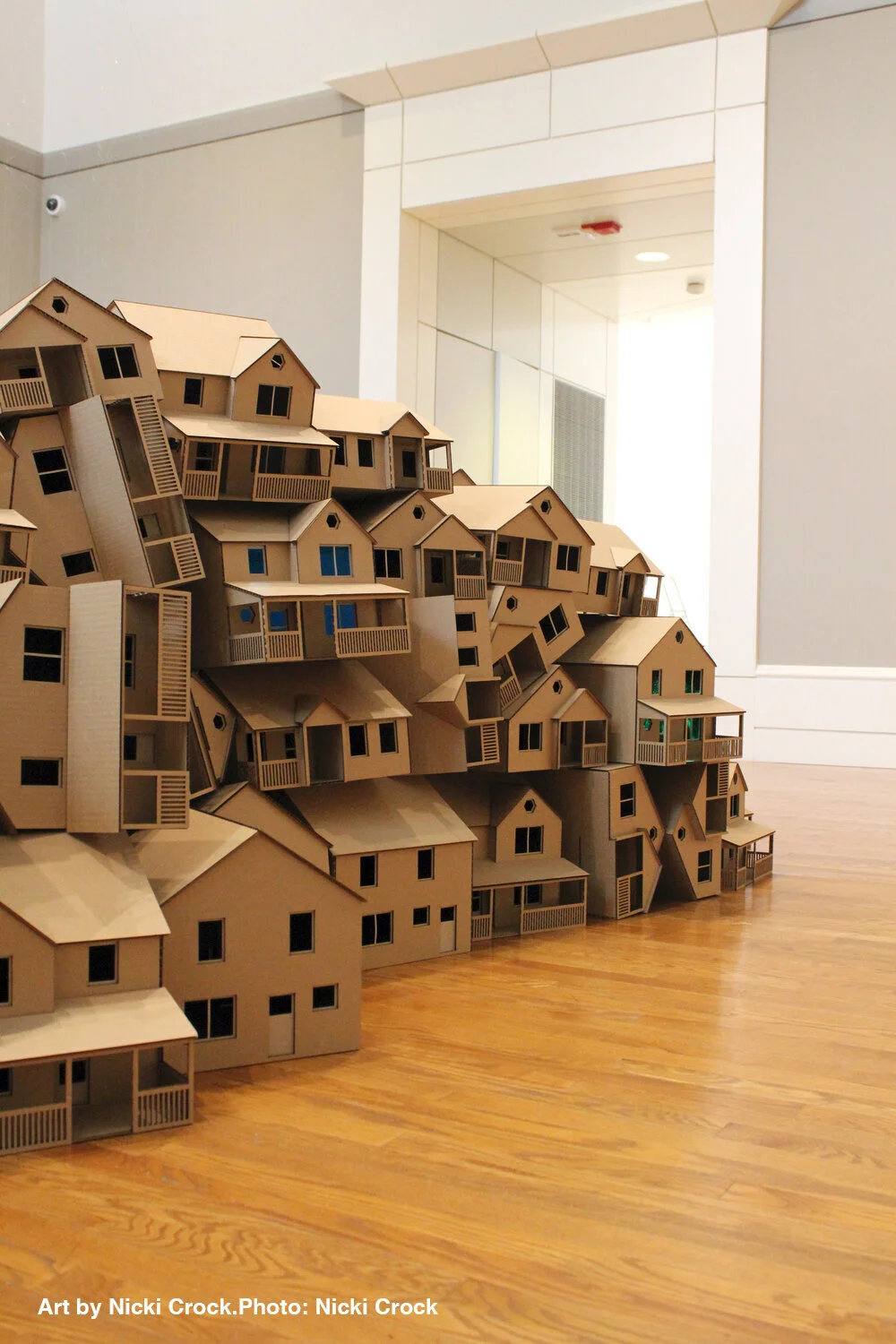 Laser cutting cardboard art