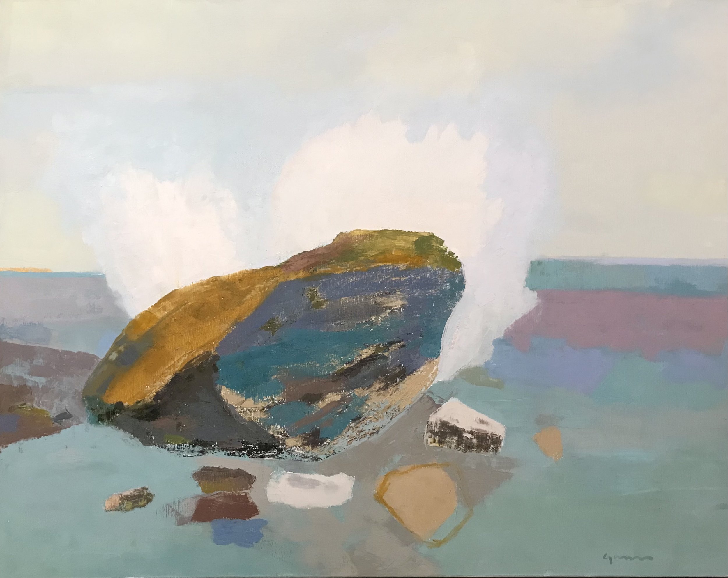 Playa Escondida 32" x 40" oil on canvas, 2022