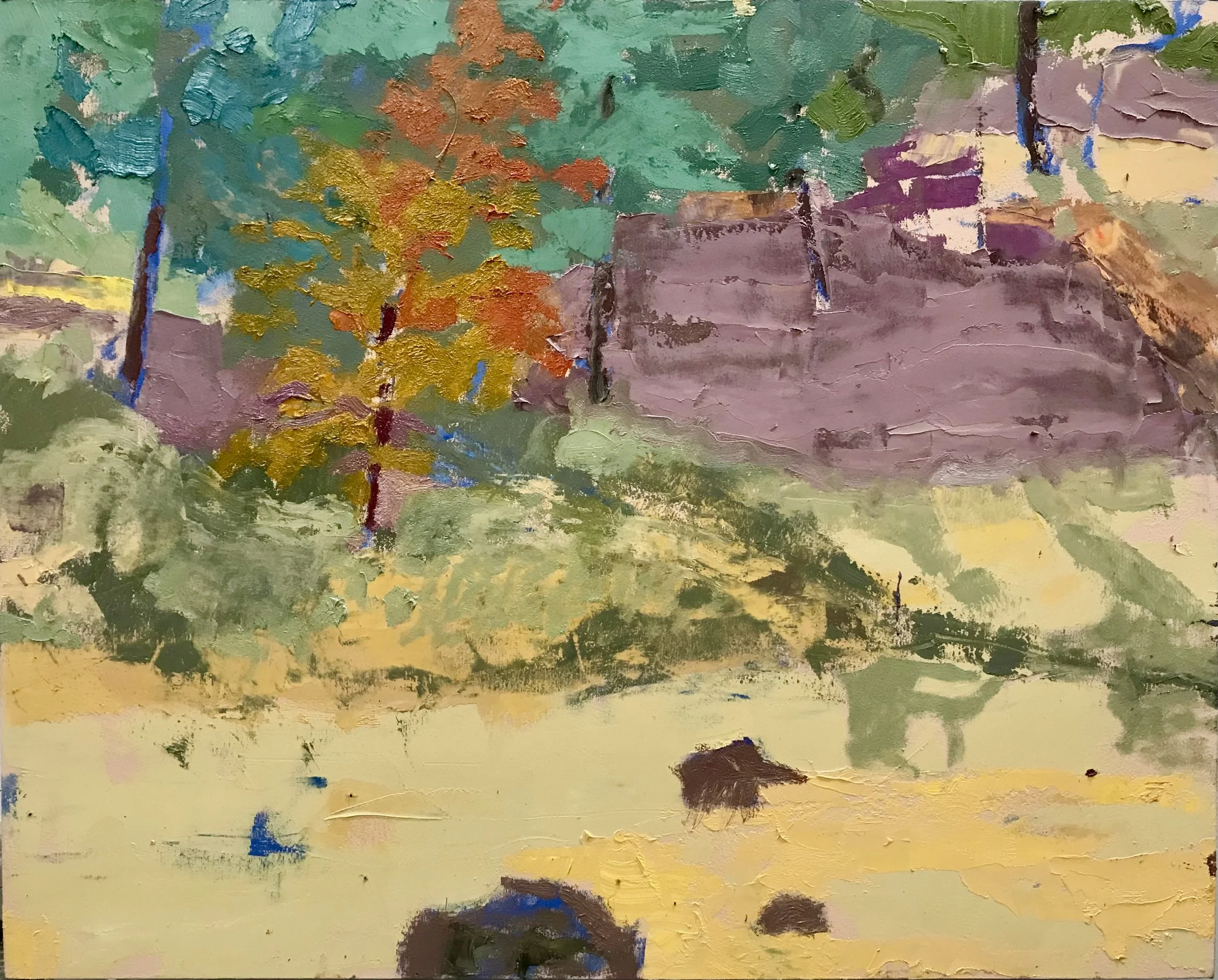 Shadows are Falling 16" x 20" oil on panel, 2024