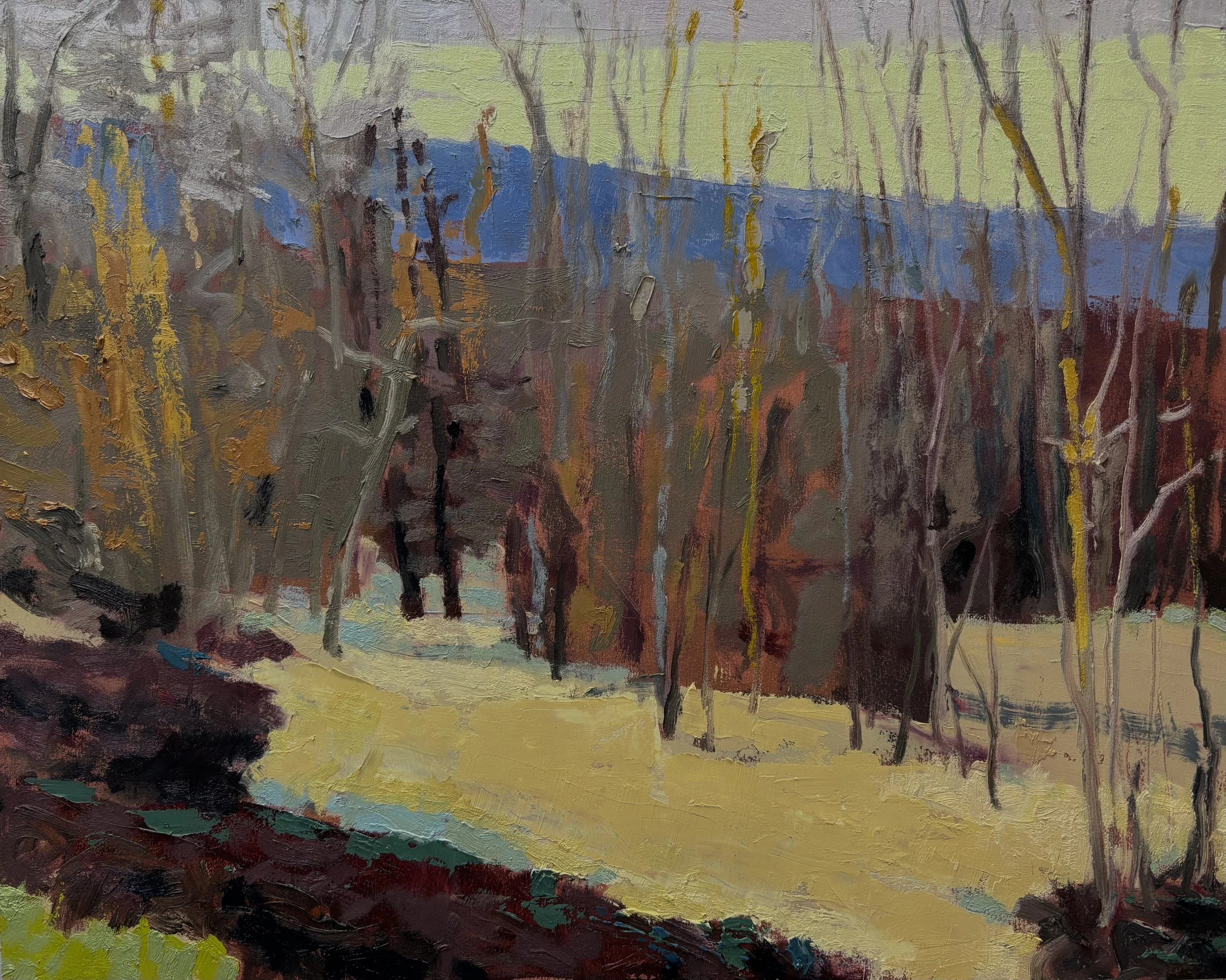 End of Day, 16" x 20" oil on panel, 2025