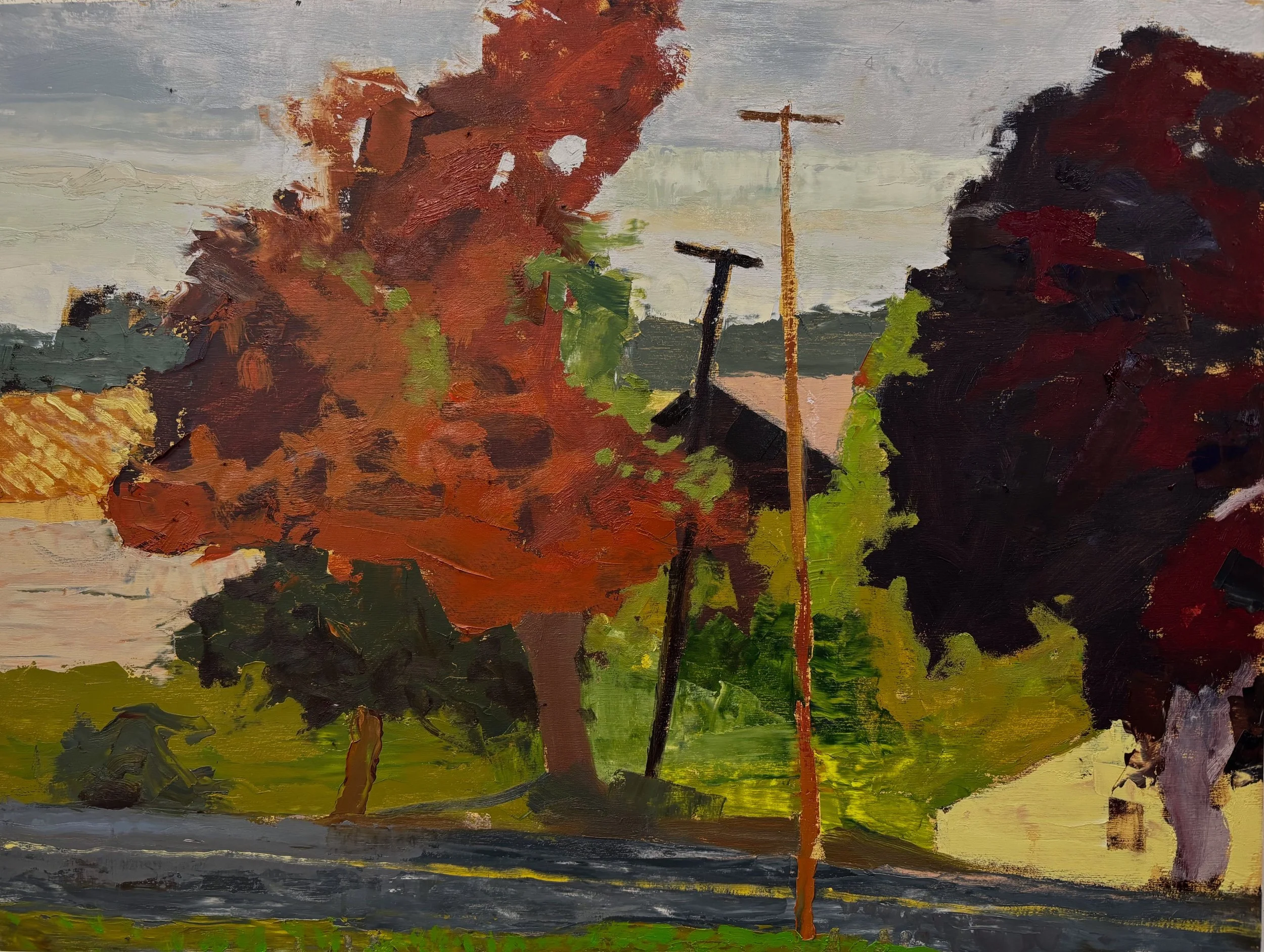 Shoulder Season 18" x 24" oil on panel, 2025