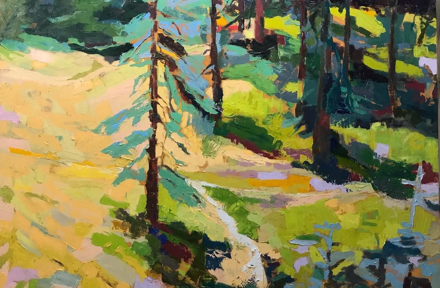 Arboretum 30 x 40 oil on canvas, 2024