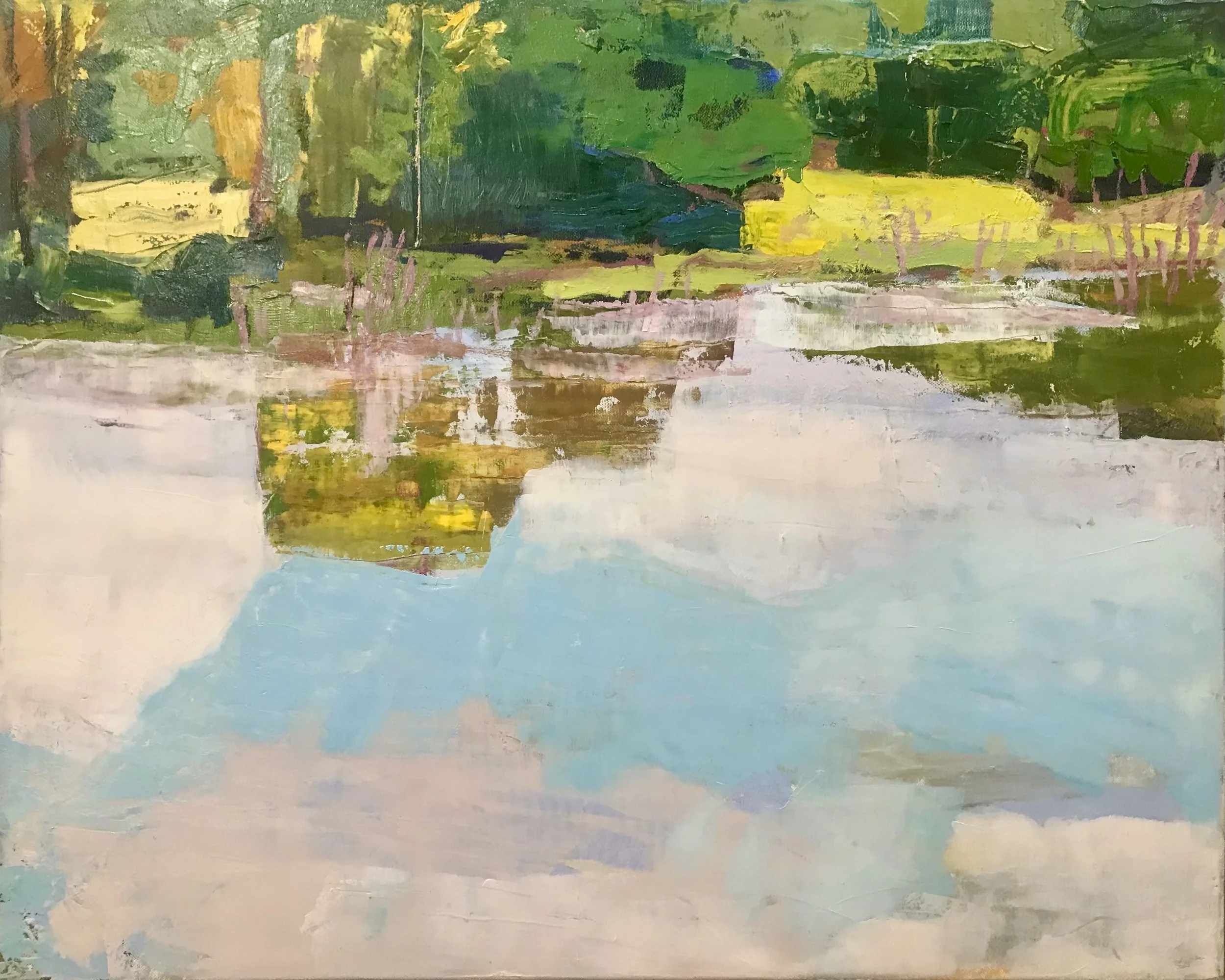 Oaks Bottom Wildlife Refuge, oil on canvas, 2024