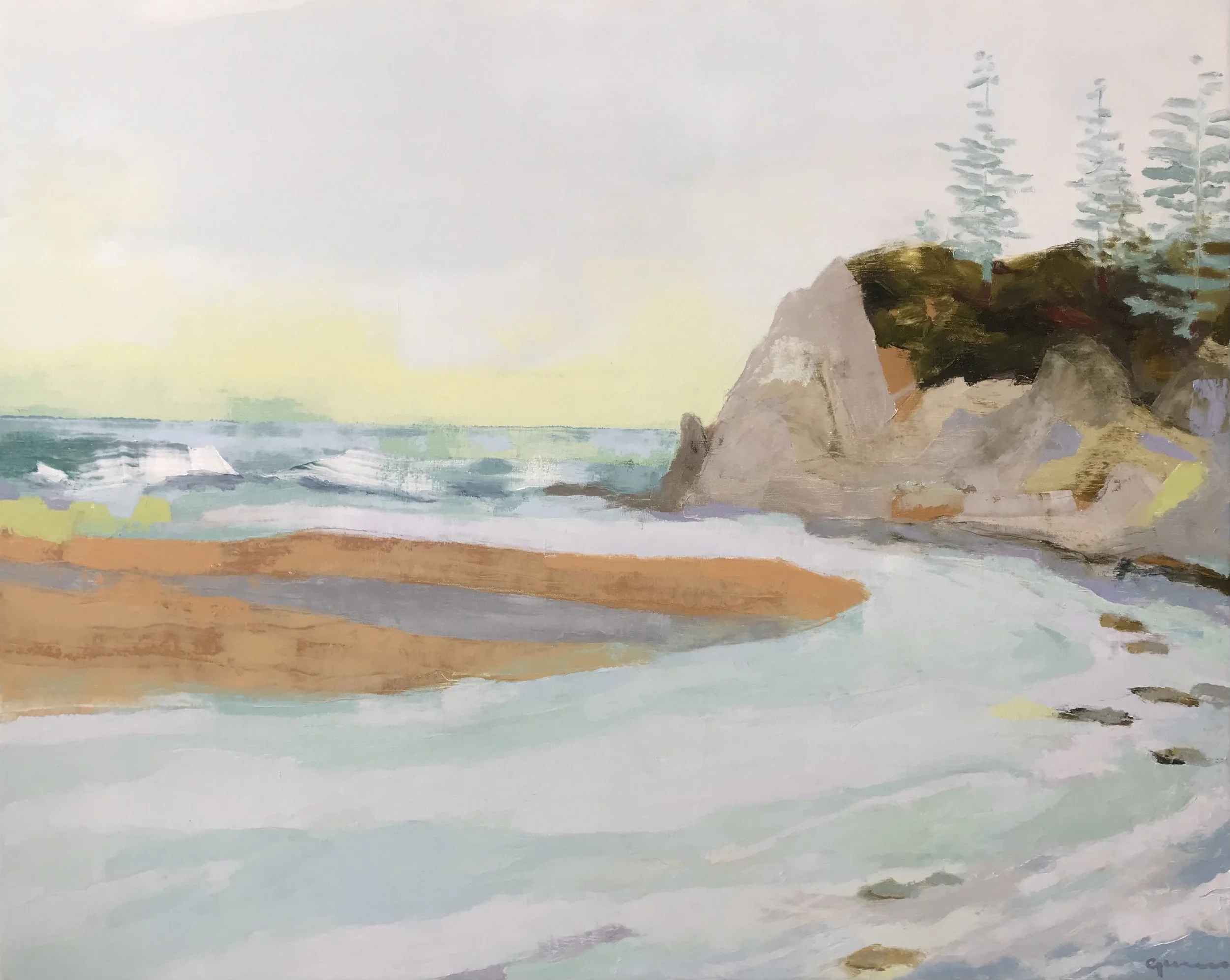 Last Turn 30" x 40" oil on canvas, 2021