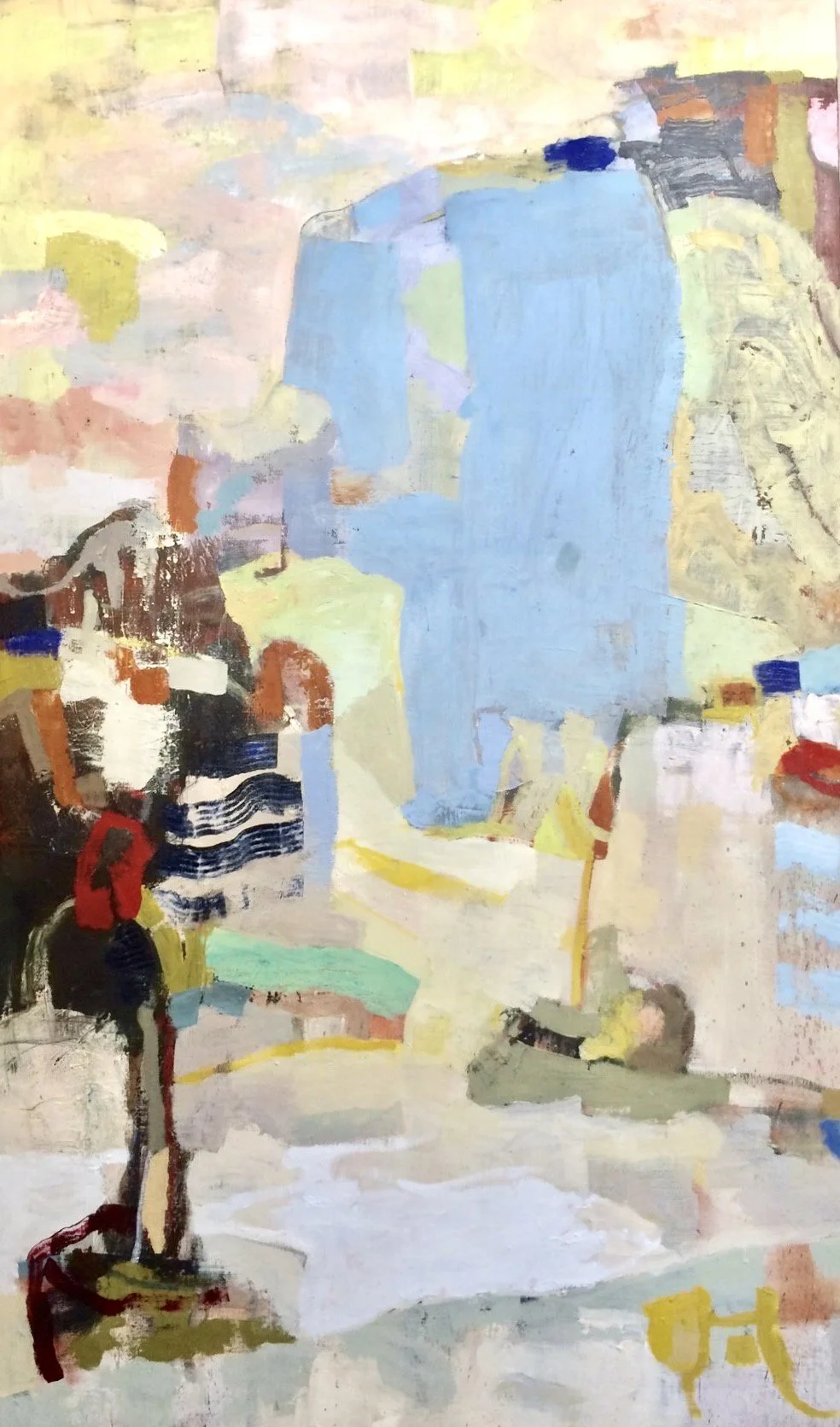 unnamed (33).The Coming of Autumn 64" x 38" oil on canvas, 2018 (after Hong Jen, 16th century)