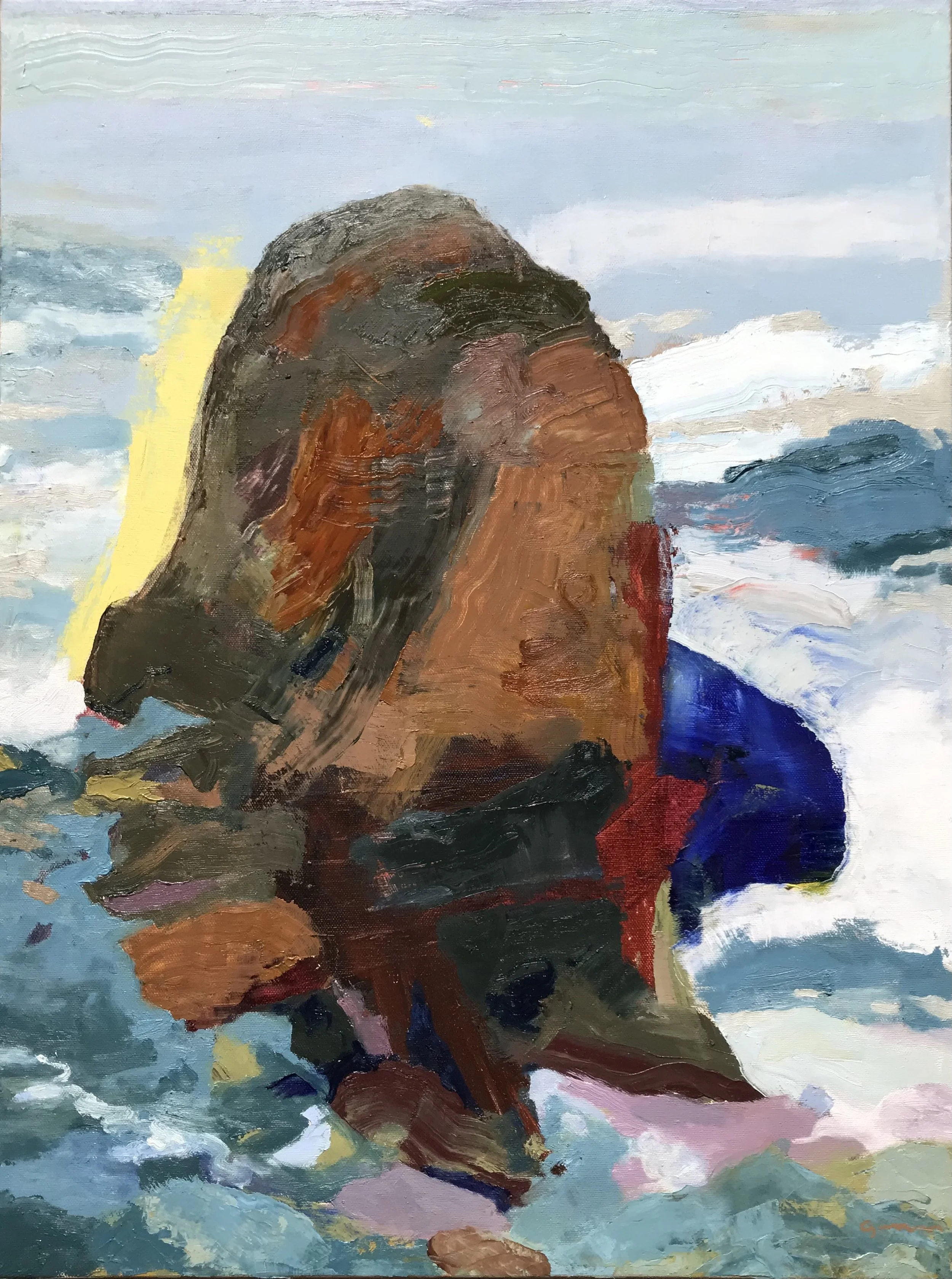 Wizard Rock 24" x 18" oil on panel, 2021