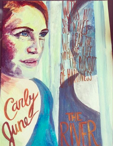 Painting by Katherine Camille Rushton, NYC, 2015.