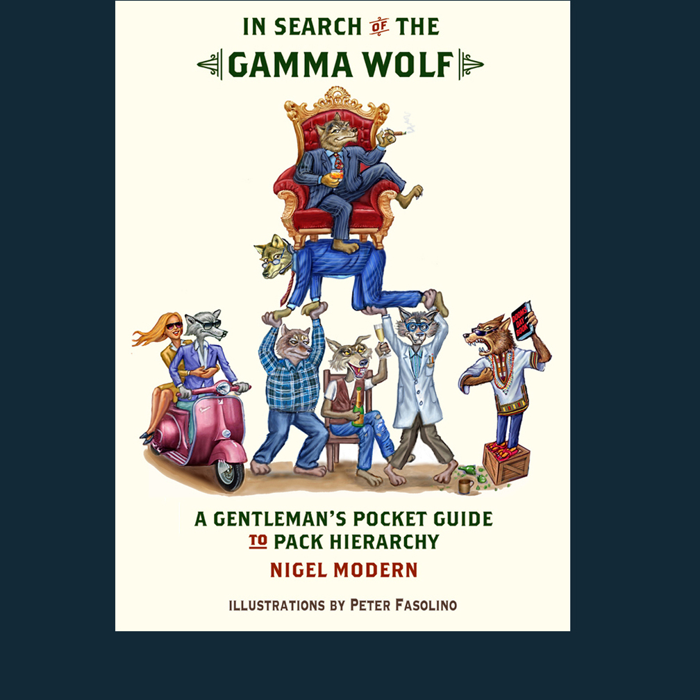  Book Cover for a spoof on wolf pack hierarchy in the financial world. 