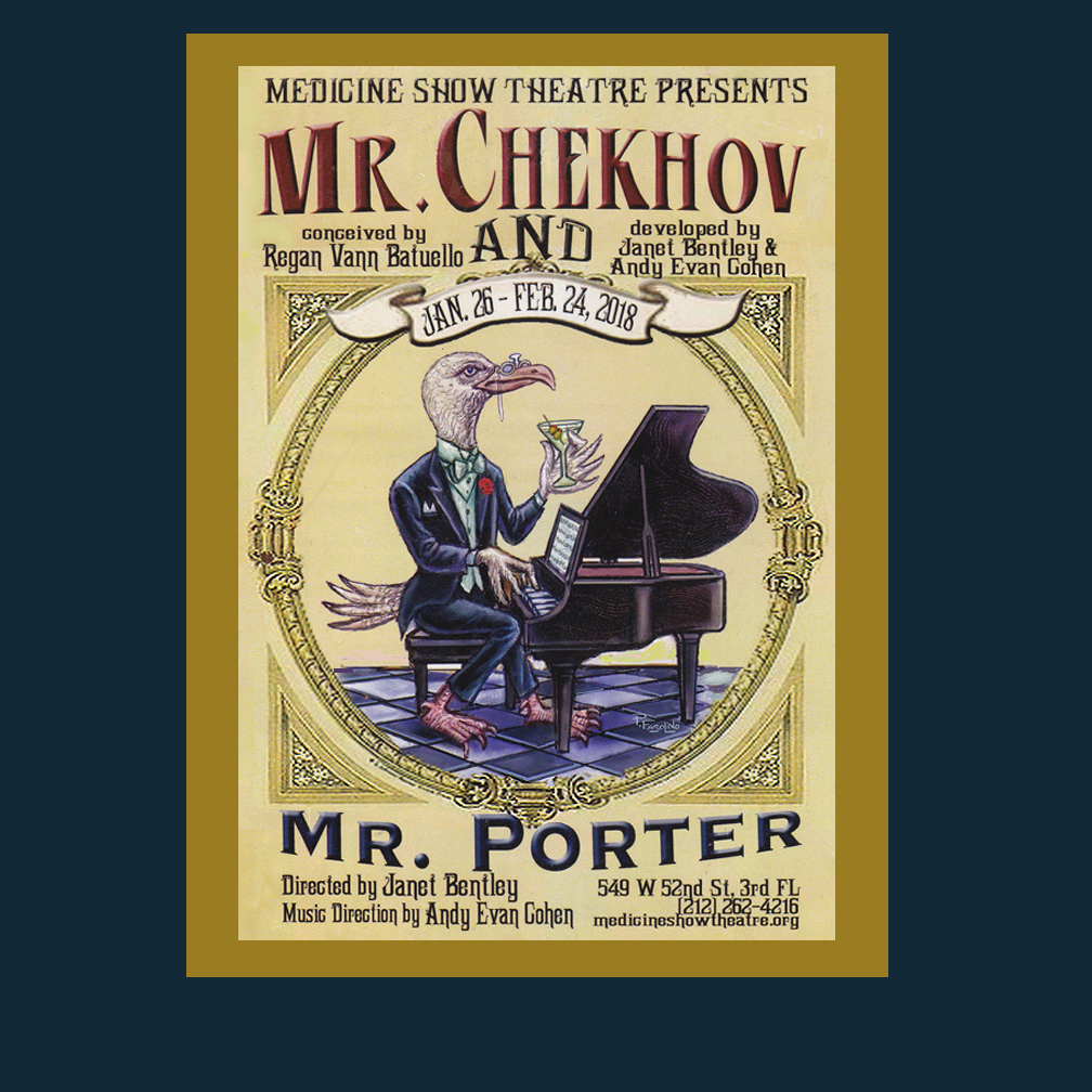 Commissioned poster art for an off Broadway musical mash-up of Chekhov and Cole Porter.