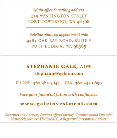 2-Sided Folding Business Card, inside