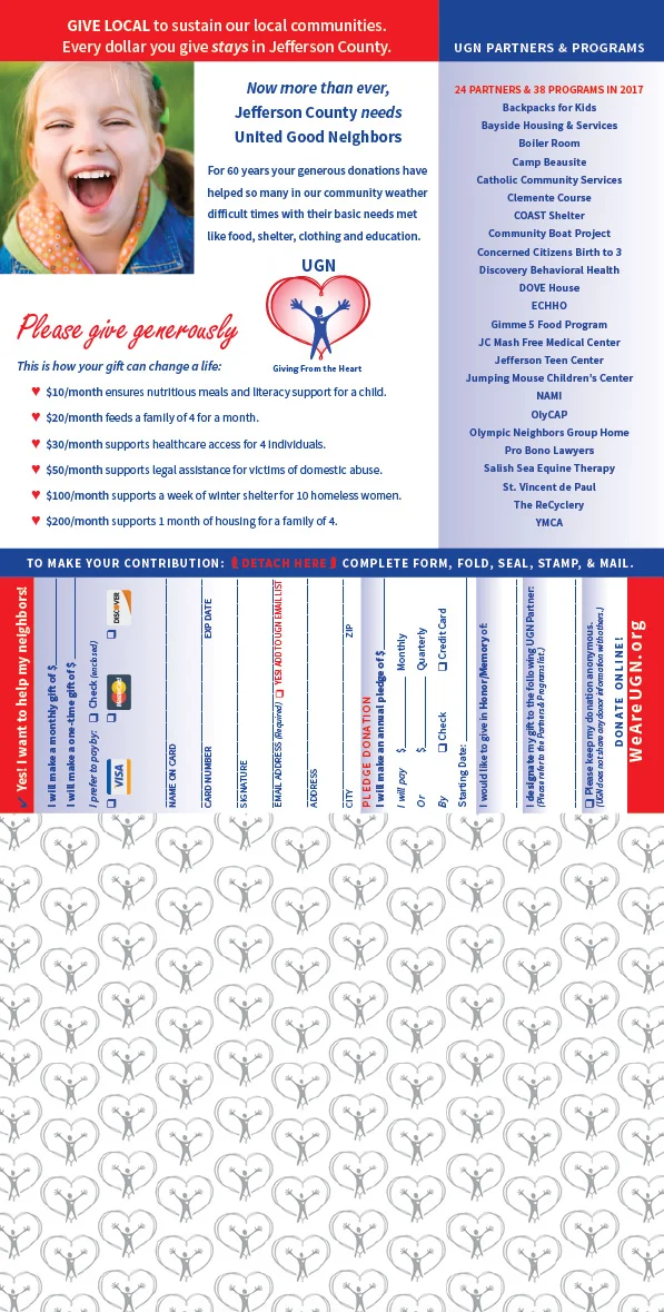 Fundraising Mailing Brochure, inside