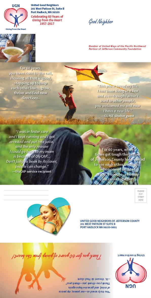 Fundraising Mailing Brochure, outside