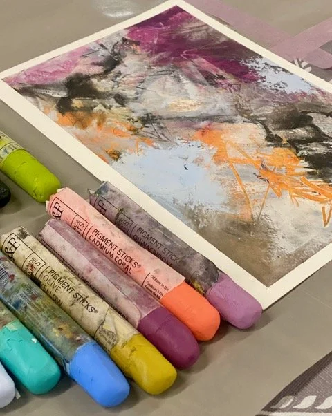 Contemporary Mark Making on Non Traditional Surfaces in Encaustic