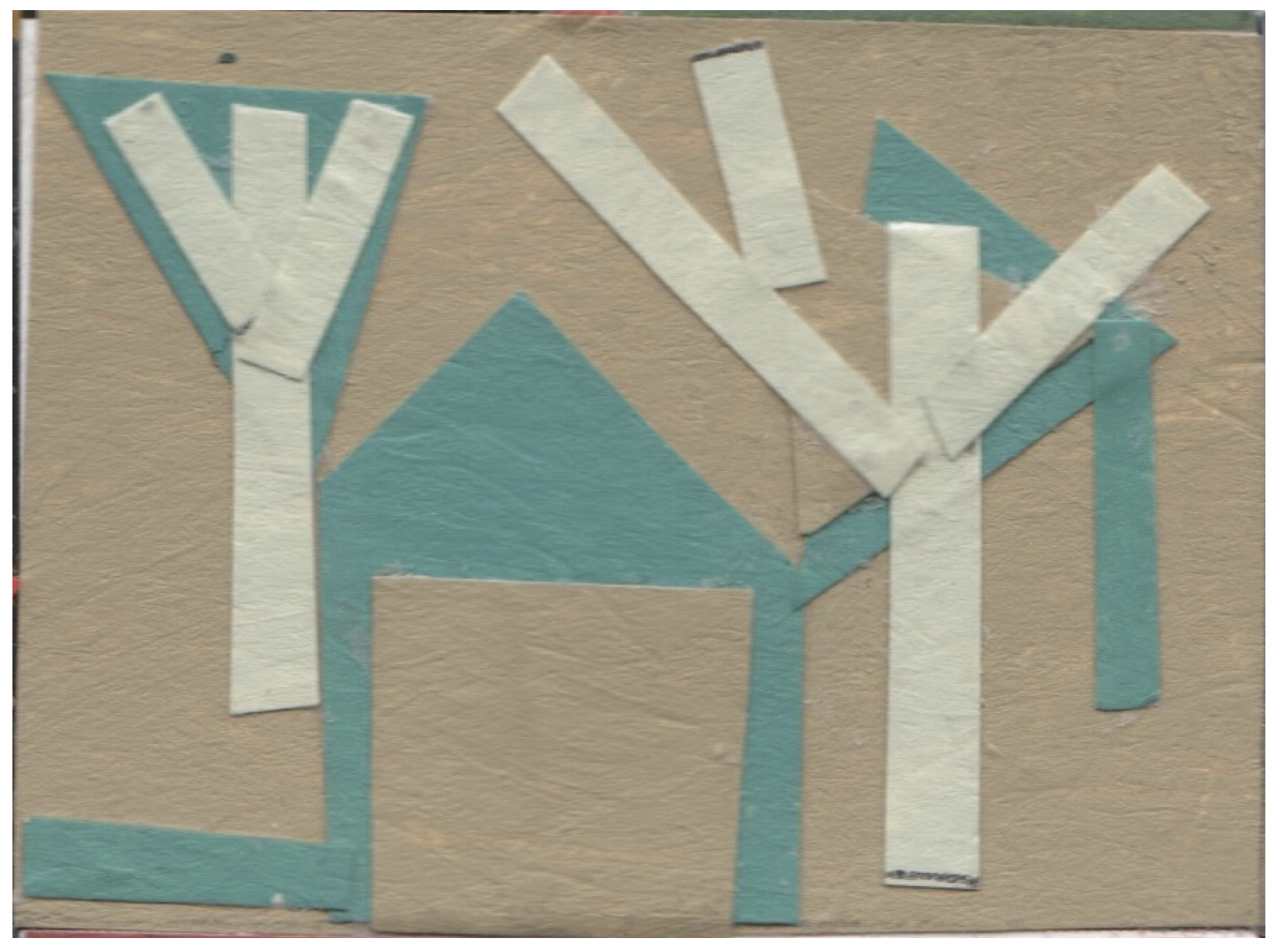 kk.Calendar Collage January 24, 2024. painted paper collage, 1 x 1 3_8 inches. Castle Hill..png
