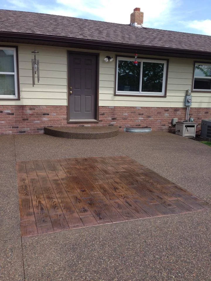 Board Stamped Patio