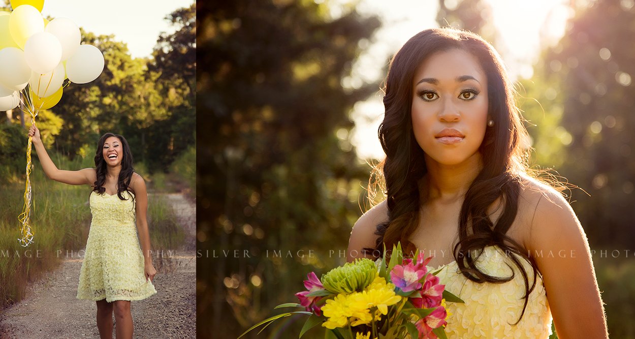 Cypress High School Senior Girl Balloons