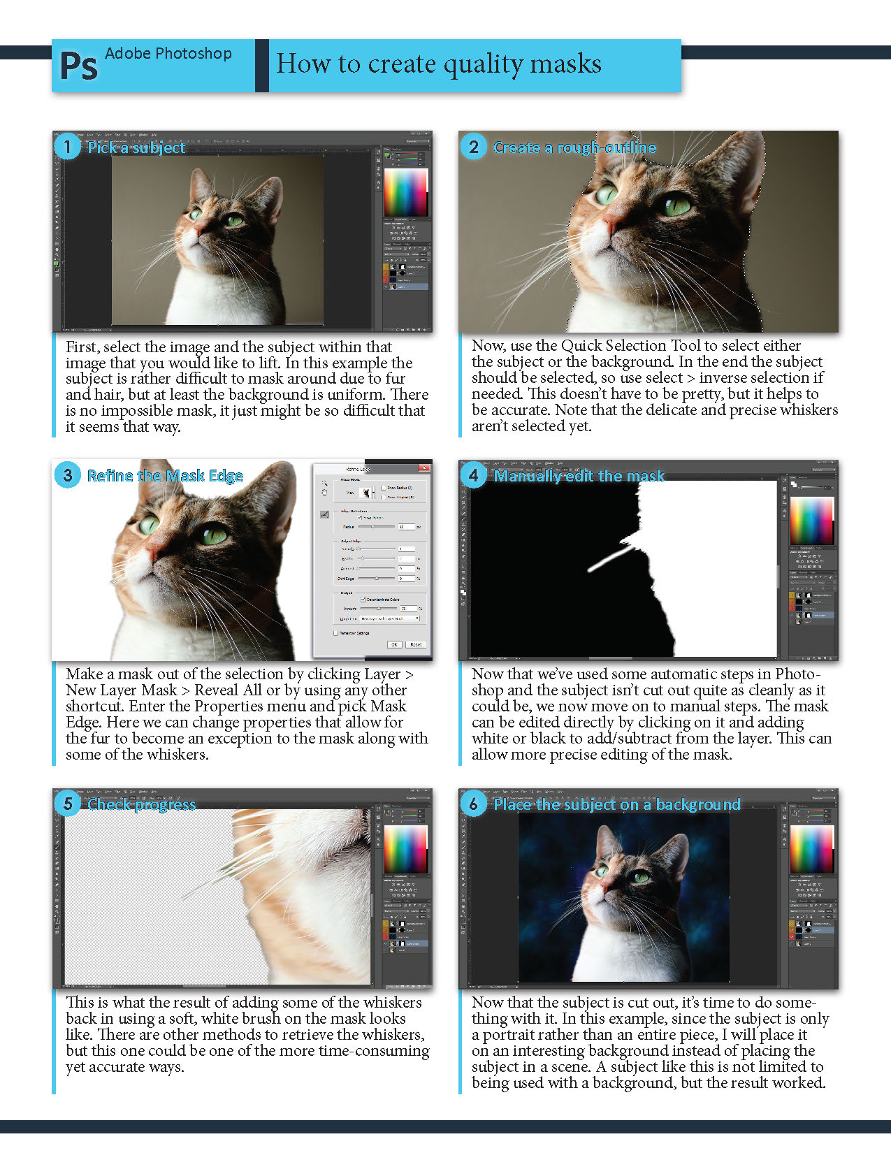 Photoshop: Create quality masks