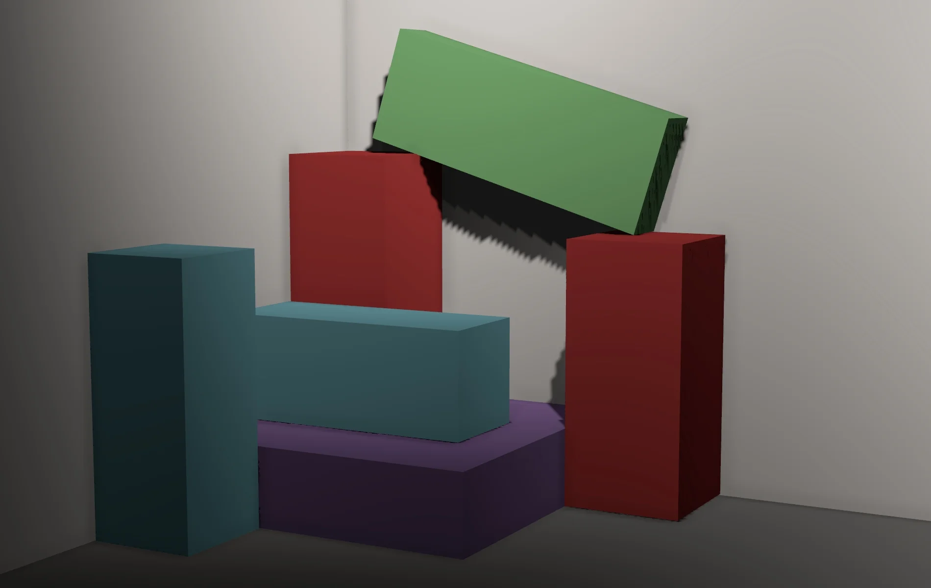 Render of the room from projector's perspective